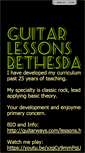 Mobile Screenshot of guitarlessonsbethesda.com